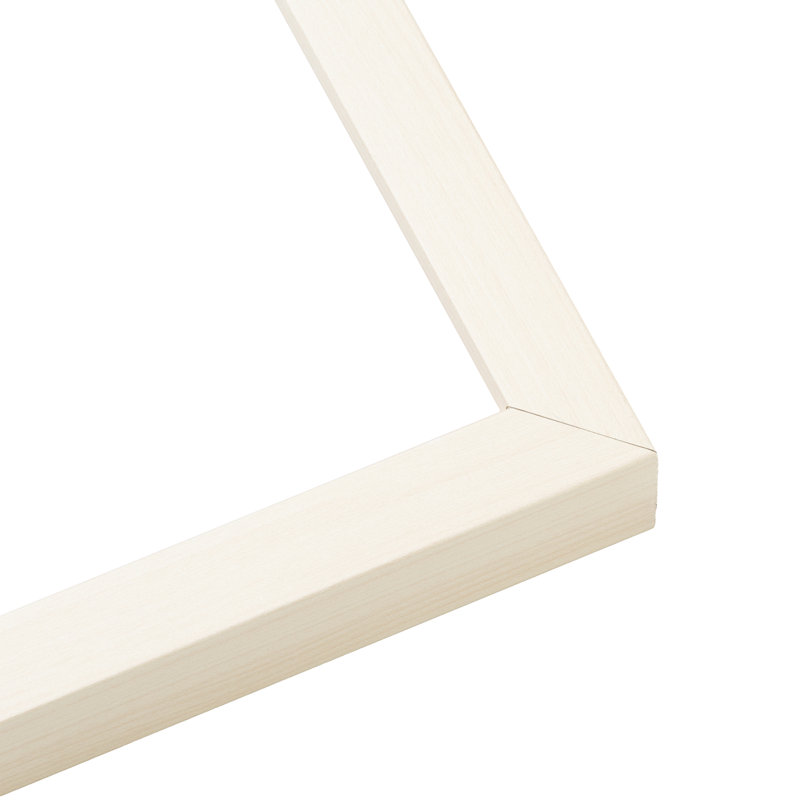 Latrisha Solid Wood Shadow Box Picture Frame, White, 16" W x 24" H