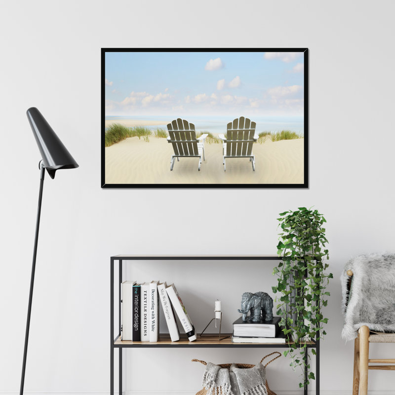 Beachscape I by James McLoughlin - Print, 65cm H x 95cm W, Black Framed Paper Print