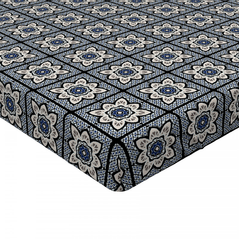 Microfiber Floral Fitted Sheet, Queen Fitted Sheet