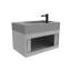Ensemble de meuble-lavabo mural simple 30 po avec surface solide Amazon-94673671-92645204-92645206