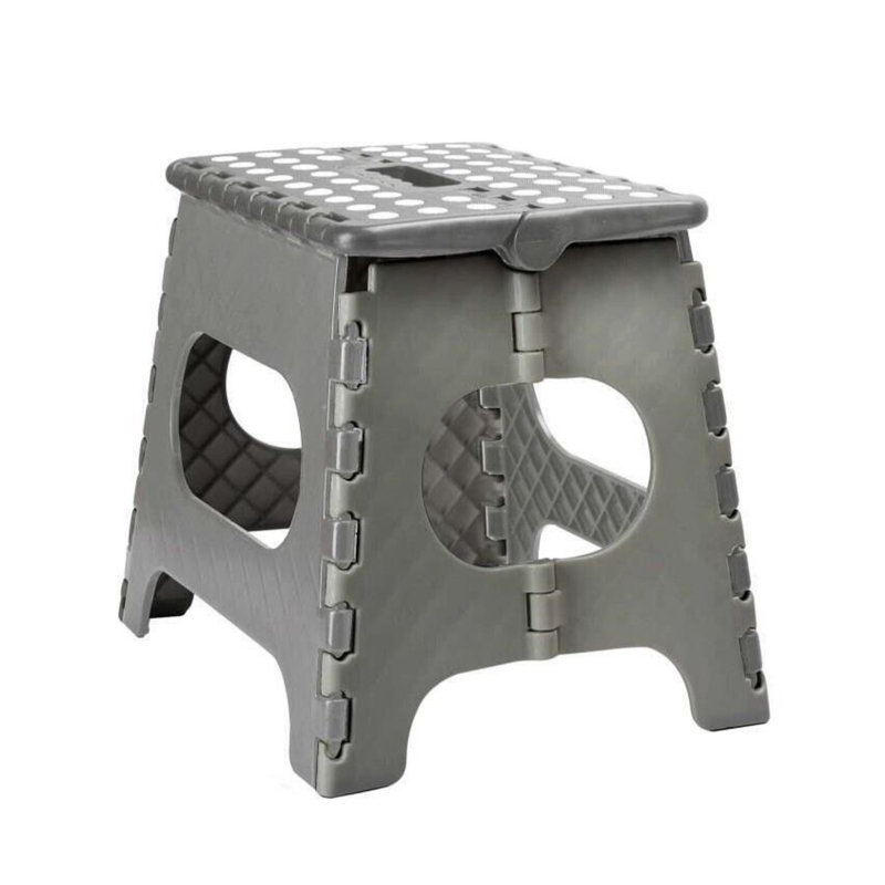 MantraRaj Folding Step Stool Lightweight Foldable Step Stool for Kids (Grey, Small)