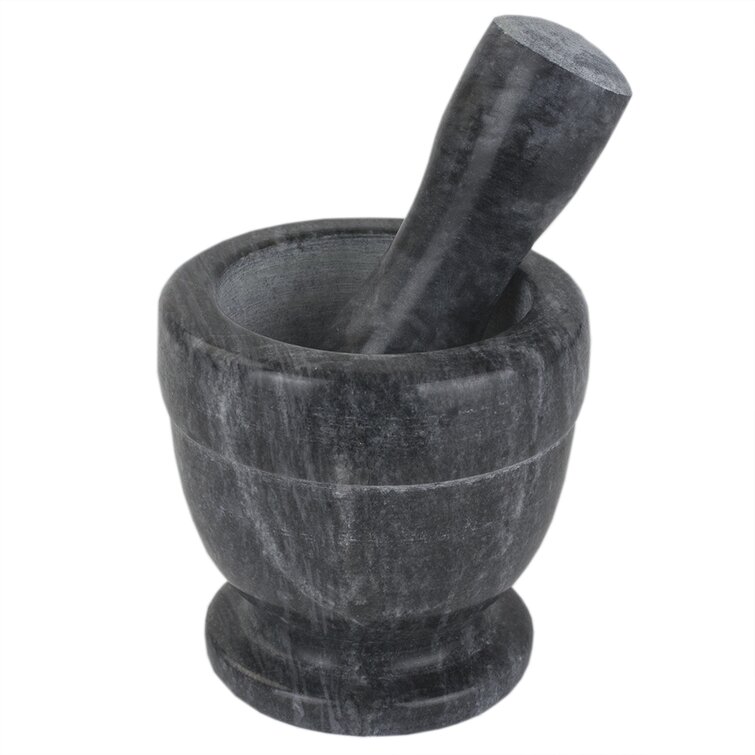 Homiu Pestle and Mortar Premium Natural Marble Spice Herb