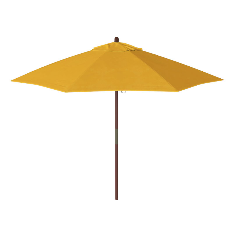 Parasol de marché 9 pi Naudia, Toile jaune performance