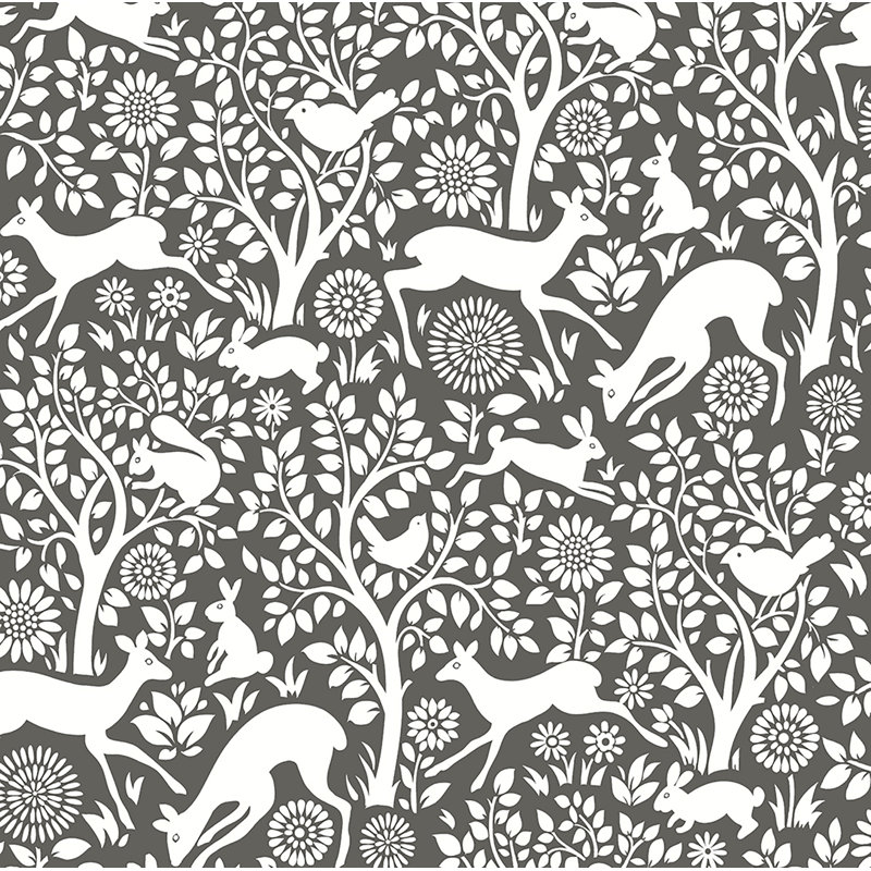 Rouleau de papier peint L 33 pi x l 20,5 po Sarrono, Anthracite