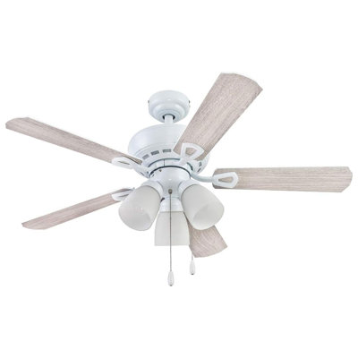  Miller Park Ceiling Fan w/ Reversible Blades, 44", Brushed Nickel