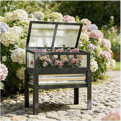 Flowers Box,Elevated Planter Box,Raised Garden Bed