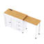 Îlot de cuisine 74,8 po avec table extensible, 3 tiroirs, prise de courant et roues, chariot de rangement avec support à épices-1886440281