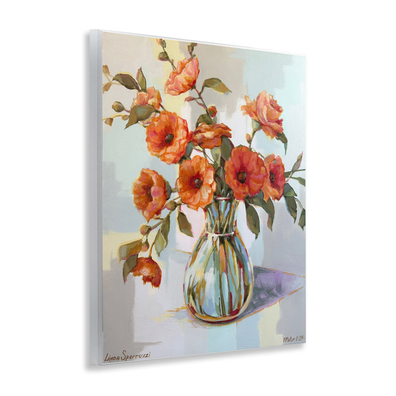 Plaque murale Camellias From the Garden, design par Linda Sperruche