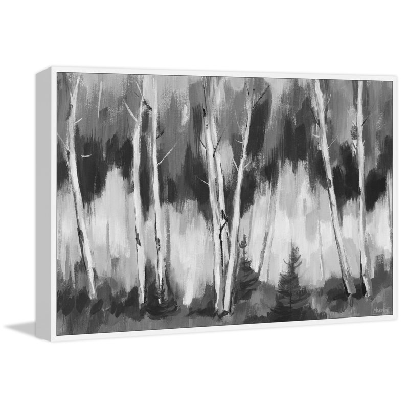 Shady Woods - Peinture sur toile encadrée, L 45 po x H 30 po x P 1,5 po