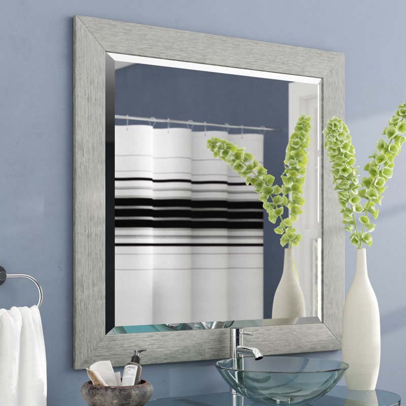 Arlow Flat Wall Mirror, 35.5" H x 35.5" W