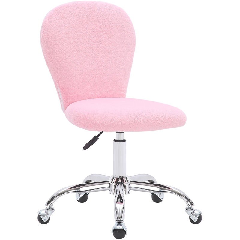 Kids 15.5'' Adjustable Height Desk Or Activity Chair Chair and Ottoman, Pink