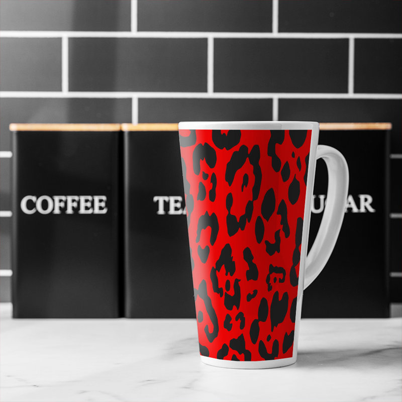 Leopard Print Latte Mug