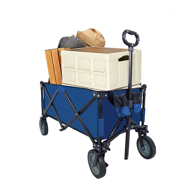 Chariot pliable utilitaire pliable, chariot de plage pliable