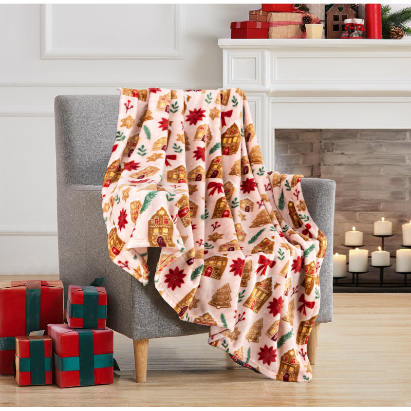 Jeté de Noël 50 po x 60 po Christmas