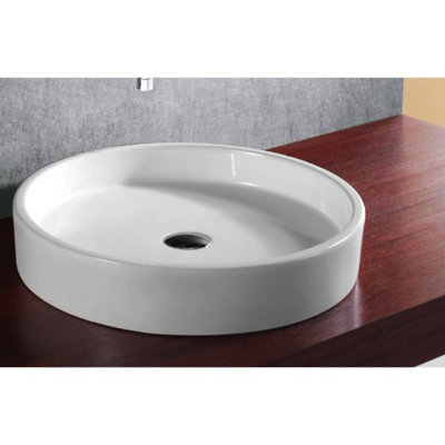 Caracalla Ceramica 20.47 " Ceramic Circular Bathroom Sink
