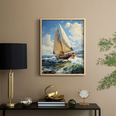 NAUTICAL Series CCCCXXVII, reproduction encadrée - bois massif