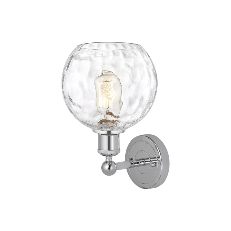 Ambrosane Steel Armed Sconce, Polished Chrome