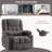  Oversized 360°Swivel Rocker Recliner Chair, Extra Large Vibration Massage & Heat With Side Pocket, 2 Cup Holders And Usb Charge Port For Living Room,Grey-554148540