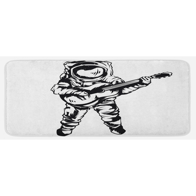Tapis de cuisine noir et blanc
