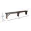 Banc de ferme pliable en pin massif 8 pi x 12 po Aleksandra-649417627