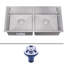 31'' L Undermount Double Bowl Stainless Steel Kitchen Sink