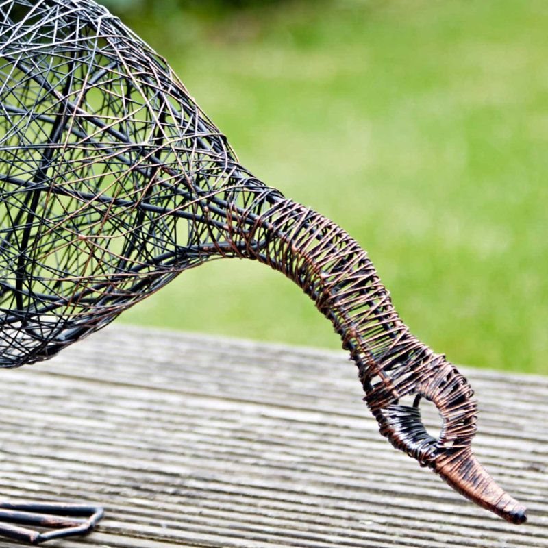Anka the Drinking Duck Wire Garden Ornament