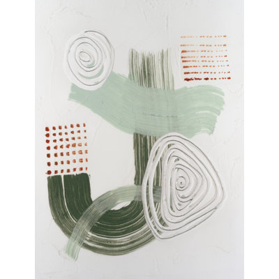 Jade Rhythm II 1 Piece Wrapped Canvas Wall Art