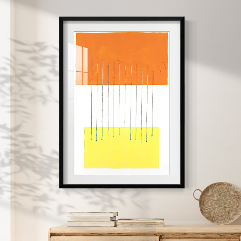 Modulation III -Framed Print, 25.5" H x 17.5" W, Black