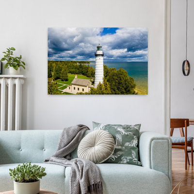 Cana Island Lighthouse, Cana Island County Park, Door County, Wisconsin, Usa Abstract Contemporary Landscape Nature Wall Art