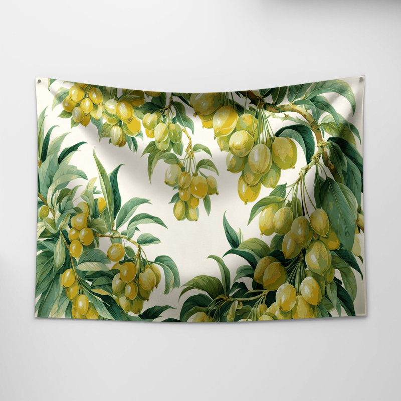 Tapisserie murale «Fruit Wampee», 88 po x 104 po