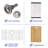 33" L x 22" W Granite Composite Drop-In Kitchen Sink Single Bowl Quartz Workstation Sink with Accessories-112992827