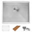 Ruvati 21 x 19 x 12 inch Deep Laundry Utility Workstation Sink Undermount 16 Gauge