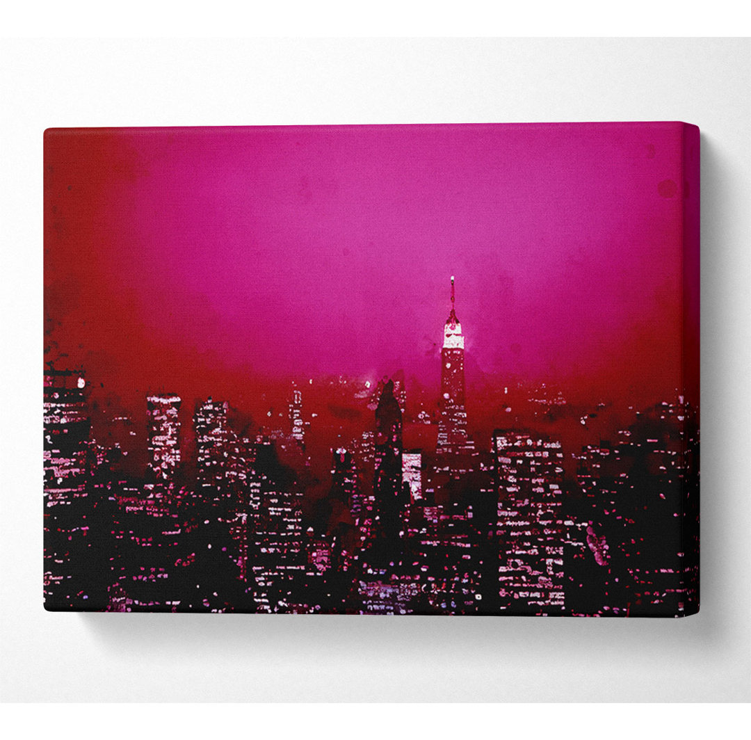 New York City Pink Skies - Druck