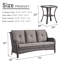 Canapé d'extérieur de 75 po avec coussins et table d'appoint Schutt-204472767-215100143