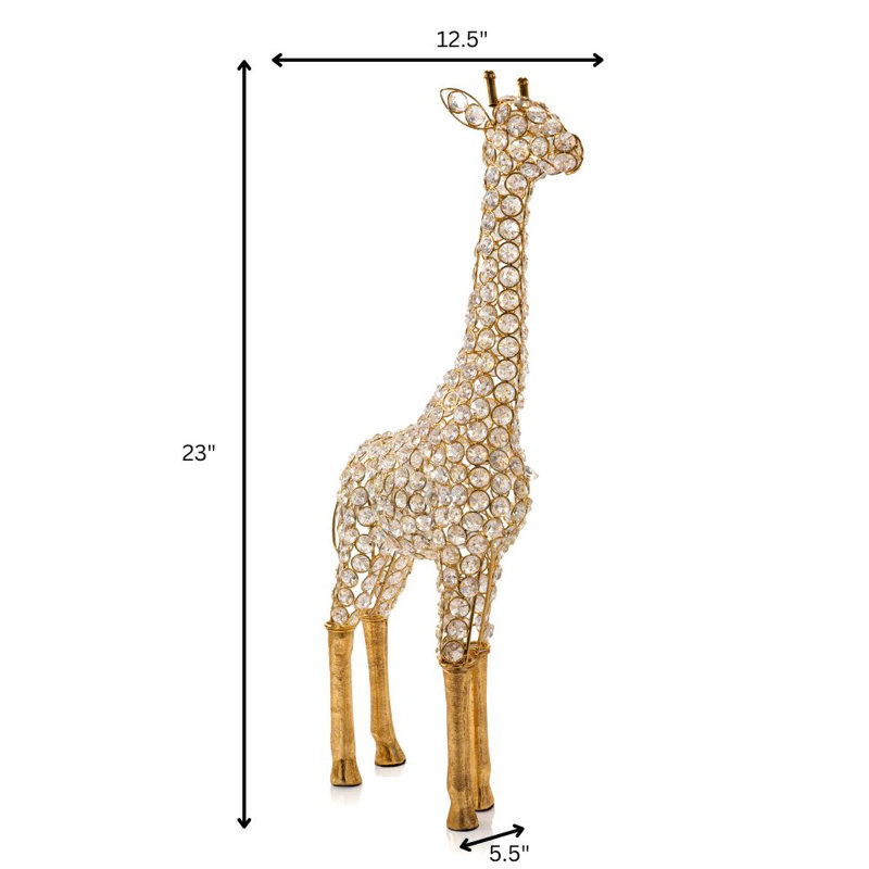 Jirafa Large Gold Cristal Giraffe 