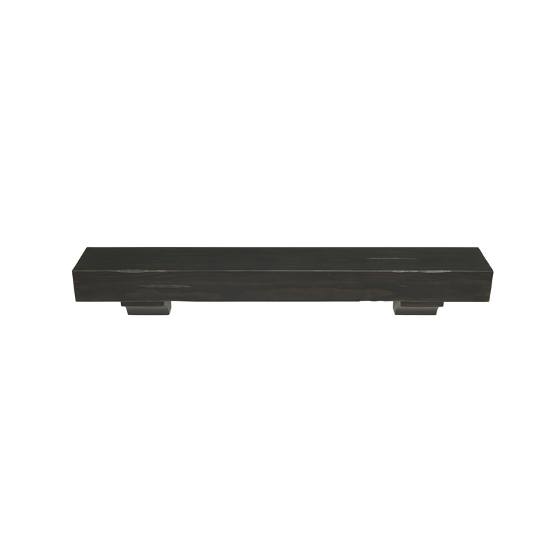 The Shenandoah Fireplace Mantel Shelf, Espresso Distressed, 48"