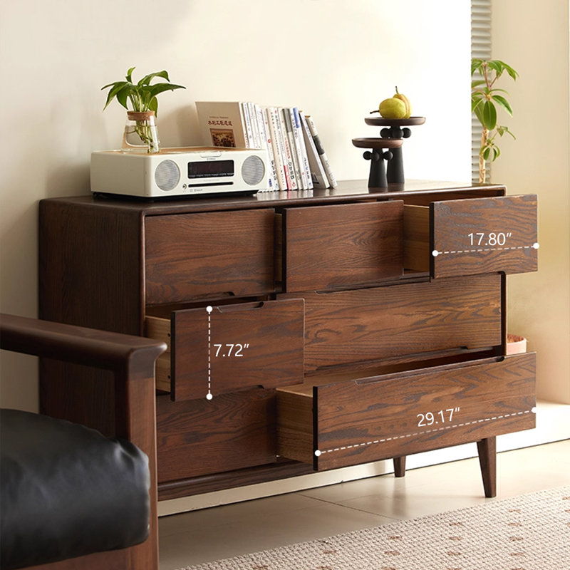 Armoire d'appoint en noyer massif