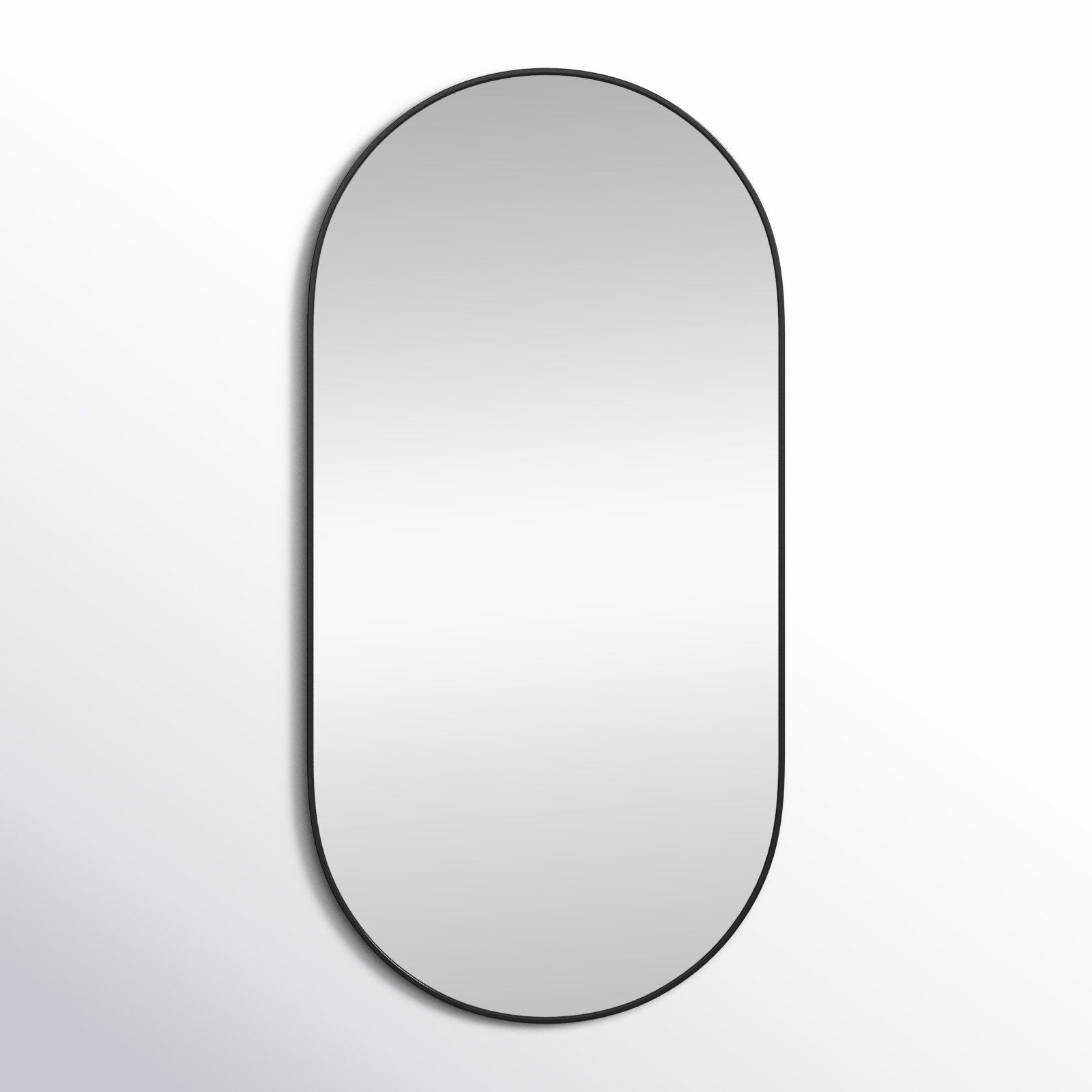Elington Accent Mirror, Black, 48"  x 24" 
