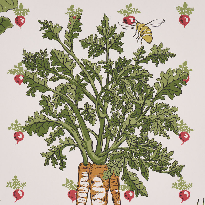 Green Grocer Wallpaper, Green