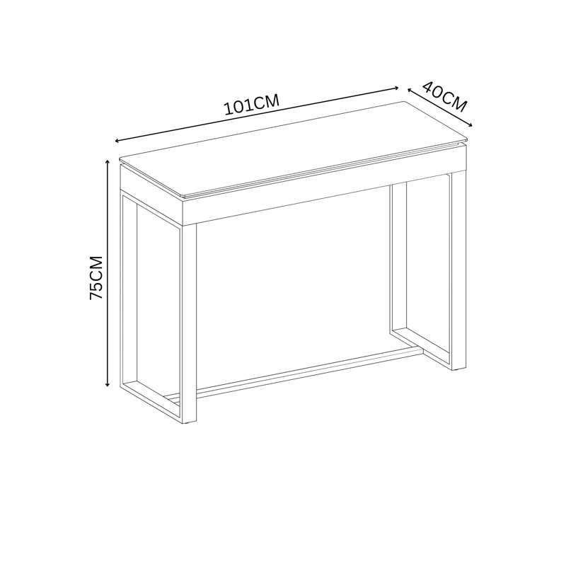 Carmynn 101cm Console Table