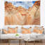 Ondes de polyester de tapisserie naturel wonder avec accessoires suspendus inclus-28500220