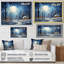 Paysage de chalet d'hiver de Noël III - Paysage d'hiver grand art mural-1375203021-1375203016