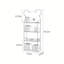Green Bear Shape Acrylic Bookcase-101684656