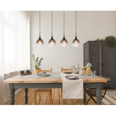 Dannelle 4 - Light Matte Black Pendant