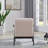 Tysha Modern Accent Chair with Espresso Wood Frame-106839915