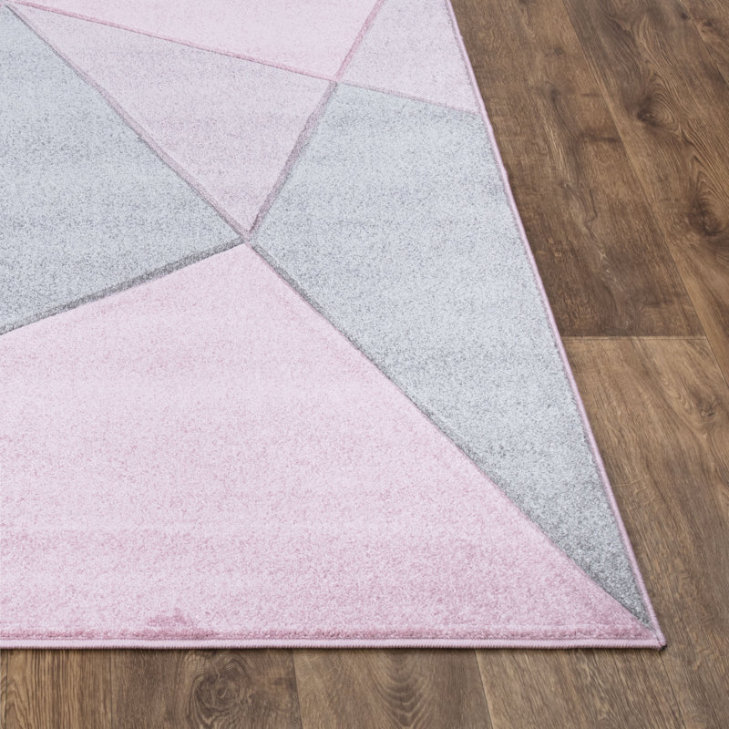 Geometric Large Area Rug for Living Room, Bedroom Carpet, Hallway Runner & Kitchen Floor Mat, Rectangle 60 x 110cm