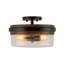 Plafonnier semi-encastré 2 lumières Modern Farmhouse