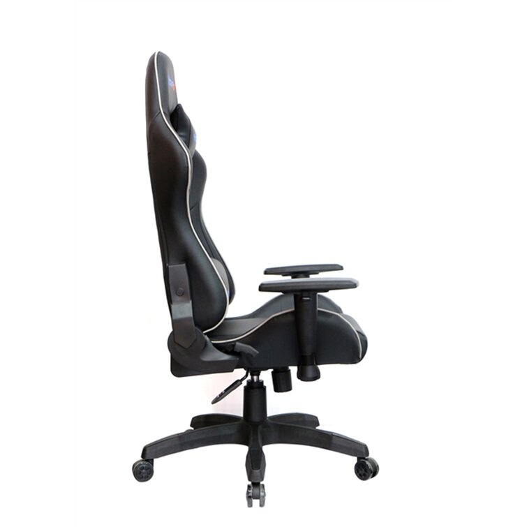 Erommy Computer Gaming Chair High Back, Height Adjustment Swivel Rocker  with Headrest and Support Lumbar Pillow, Red 