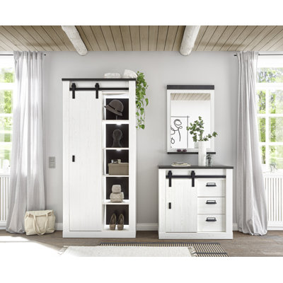 Jackeline Hall Tree 206cm Wide with Shoe Storage