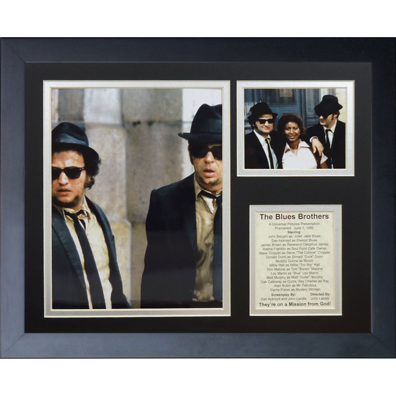 « the blues brothers », reproduction de photo encadrée